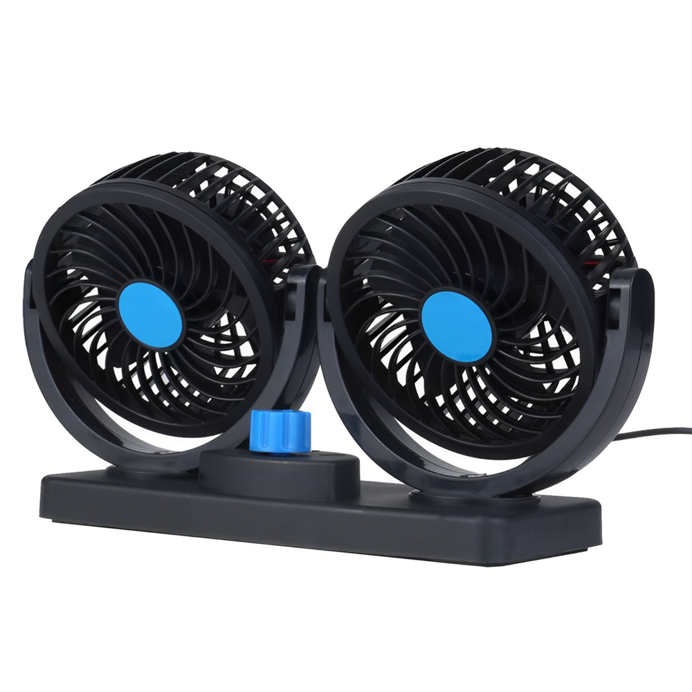 مروحة سيارة مزدوجة الرأس ب USB 4 مروحة سيارة مزدوجة الرأس ب USB - الصورة 4