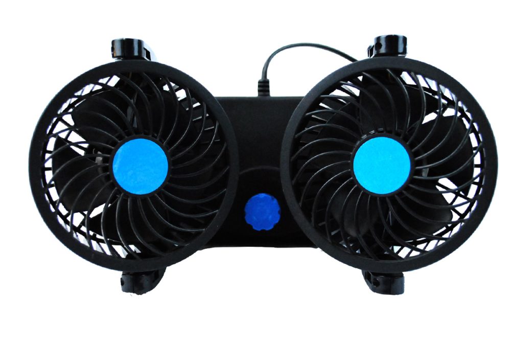 مروحة سيارة مزدوجة الرأس 2 مروحة سيارة مزدوجة الرأس - الصورة 2